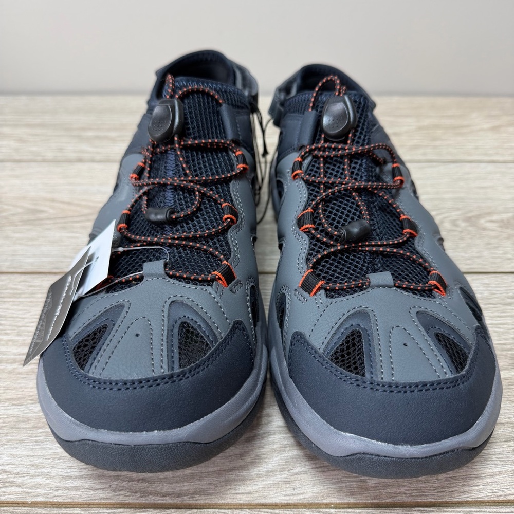 Eddie Bauer Gray Lake Trail Bungee Lace Lightweight Water Sandals Mens Size 12 - Picture 2 of 10